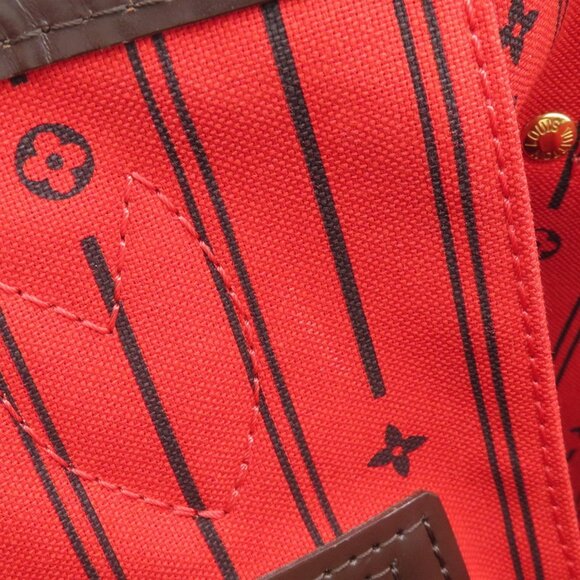 LOUIS VUITTON Authentic Brown Damier Neverfull MM Tote Bag - Picture 10 of 15